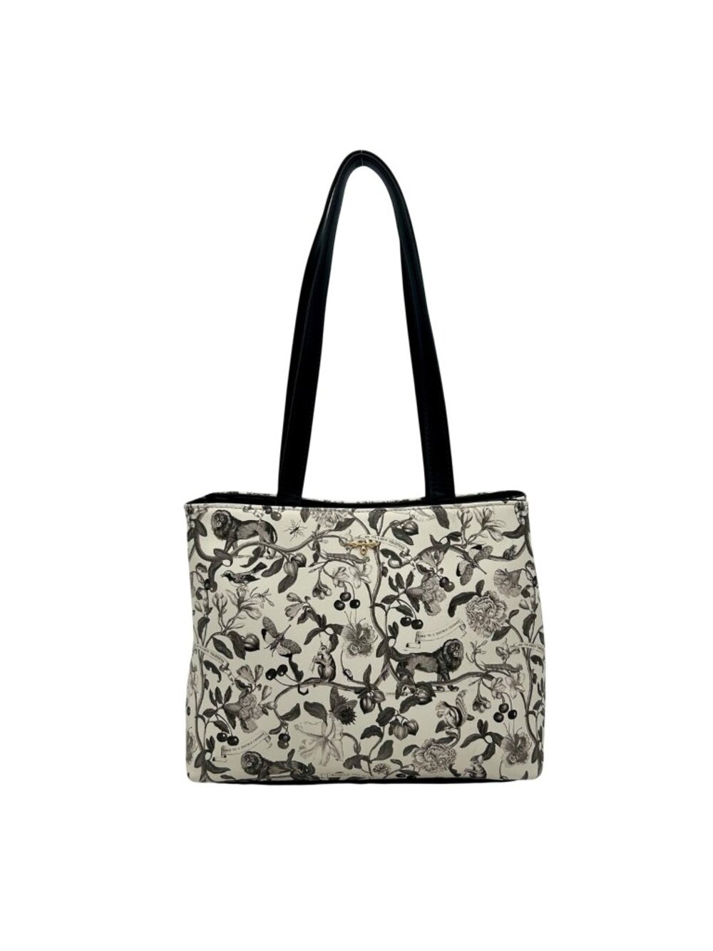 Fable White England Tree Of Life Monochrome Small Tote Bag